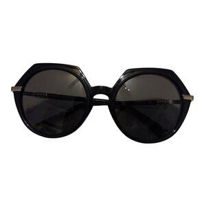 Vogue Womens Hexagonal Black Frames only With Gold Accent Model VO5384SB UV